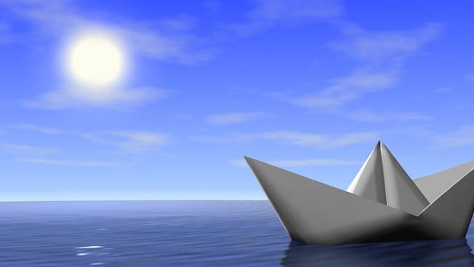 折纸船三维纸船