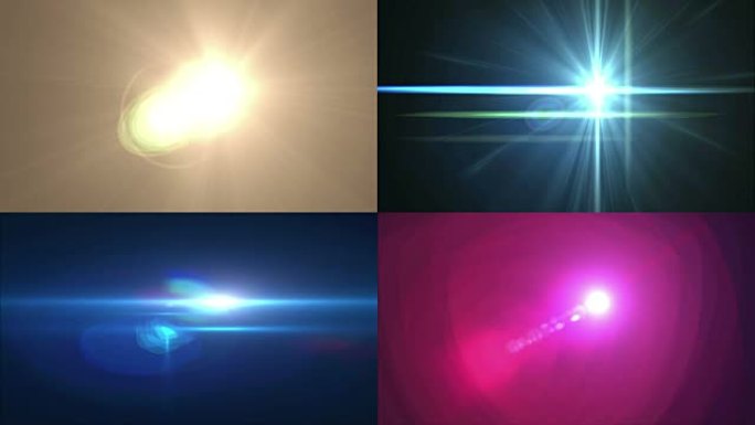 四种不同的镜头光斑