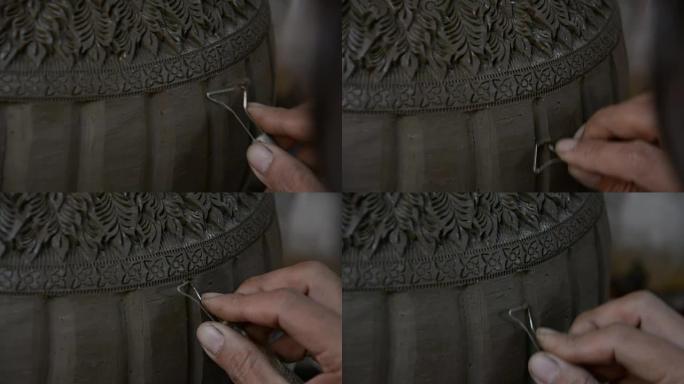 雕刻陶器用粘土