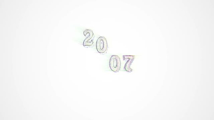 文本计数2015横幅彩色铅笔书写新年声音