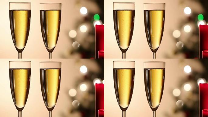 两个香槟杯浪漫
