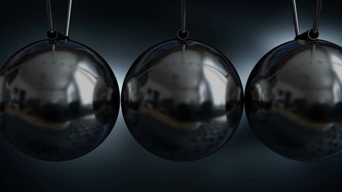 平衡球牛顿的摇篮动画视频。