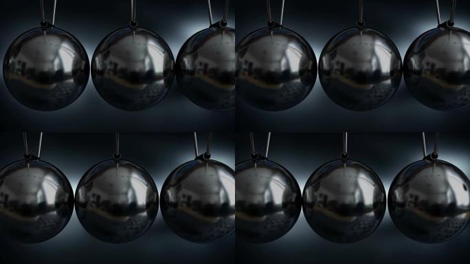 平衡球牛顿的摇篮动画视频。