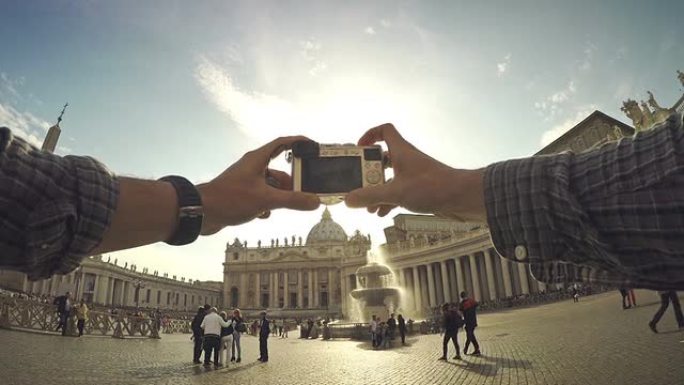 罗马梵蒂冈圣彼得广场的旅游景点