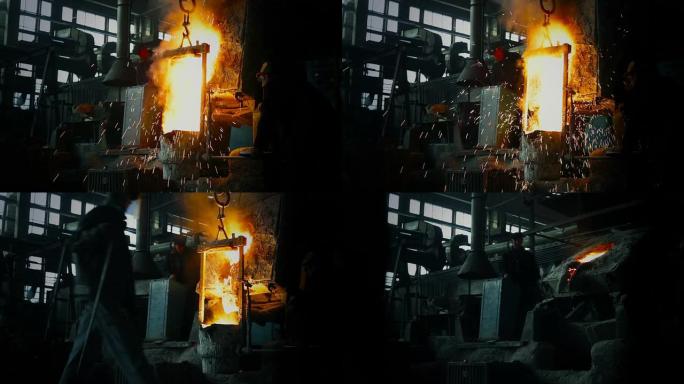铸造厂的金属熔炼高温环境传统制造业高耗能