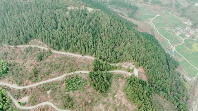 衢州开化台回山景区盘山路