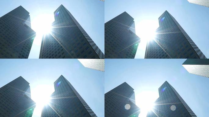 高清延时-新加坡摩天大楼商务办公楼