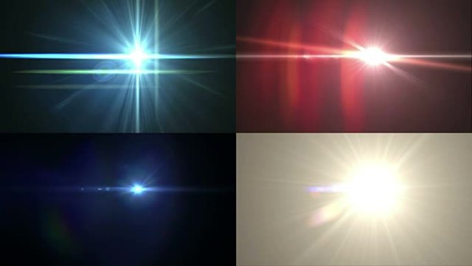 四种不同的镜头光斑