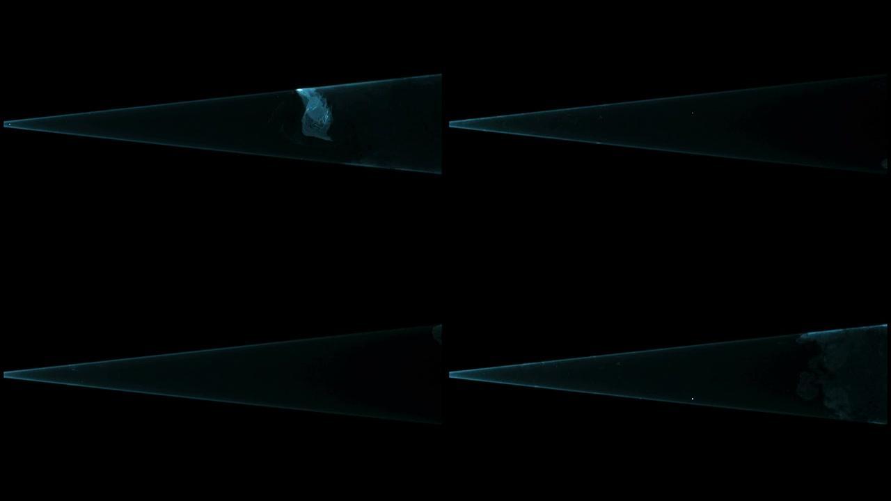 激光投影电影放映黑暗环境光子粒子