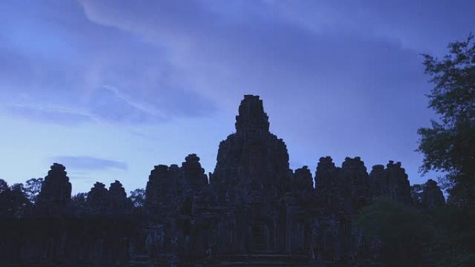 柬埔寨巴永吴哥窟的黄昏