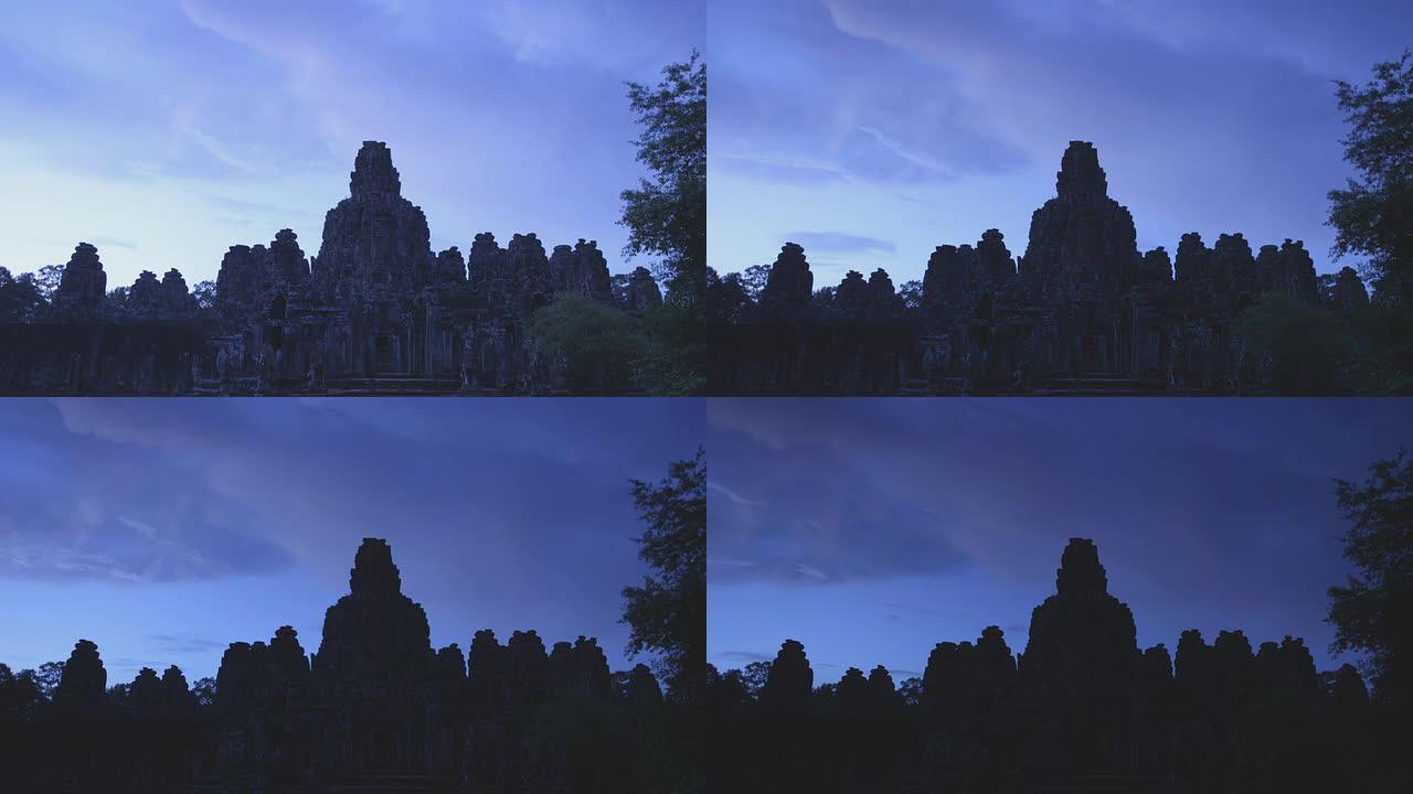柬埔寨巴永吴哥窟的黄昏