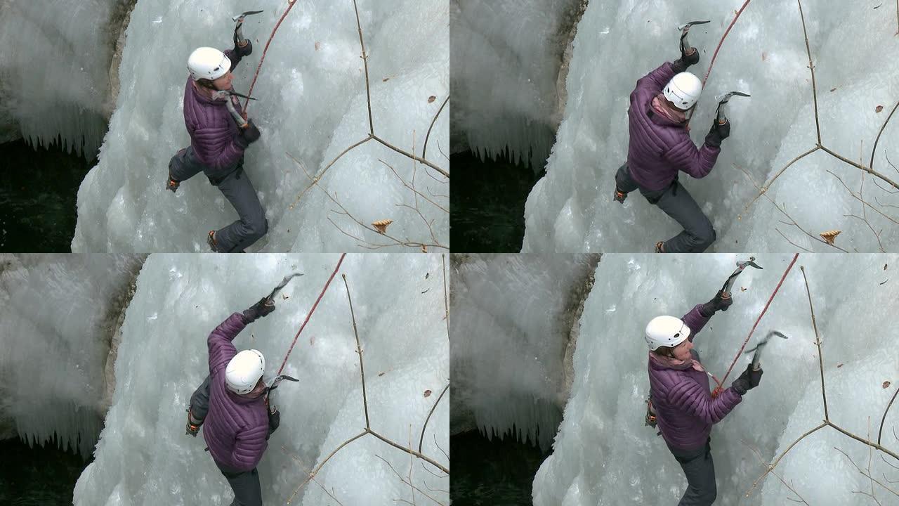 HD：女子攀冰