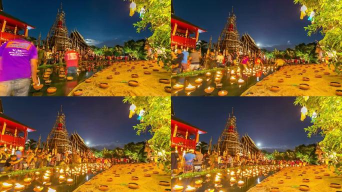 高清时景:在泰国的艺鹏来克拉堂仪式庆典
