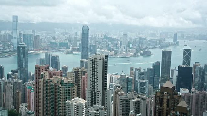 HD:香港全景香港全景高楼大厦维多利亚港