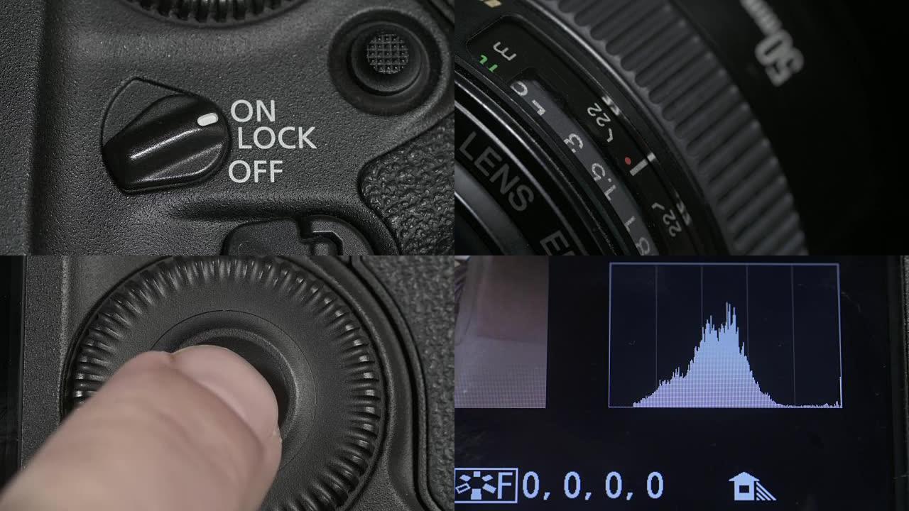 摄影相机微距剪辑蒙太奇系列