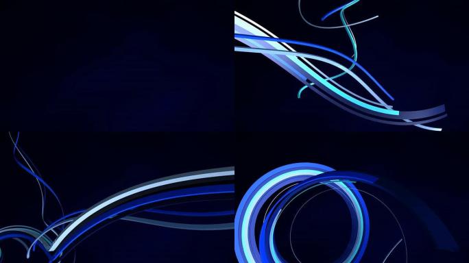 蓝色螺旋体背景动画