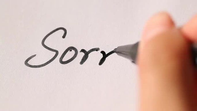 手写“对不起！”手写“对不起！”