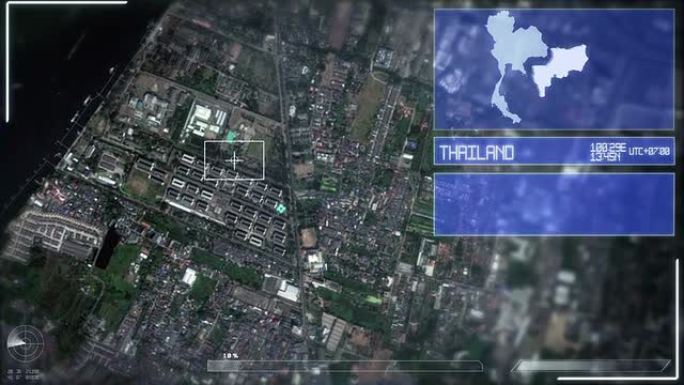 未来的卫星图像曼谷