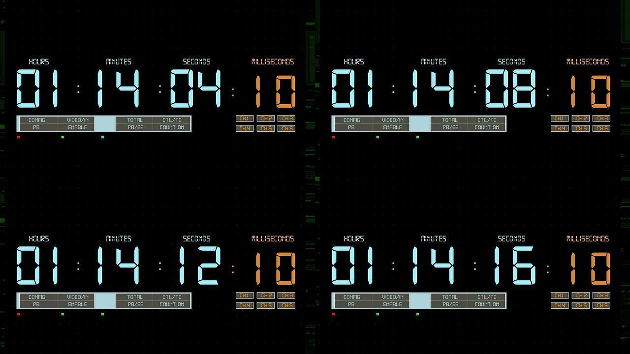 运行时间码屏幕面板计时界面影视行业