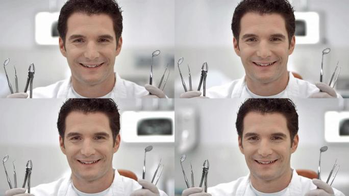 高清多莉: 牙医展示牙科工具