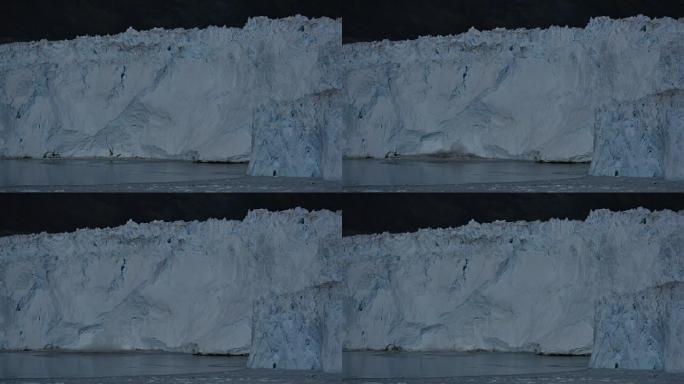 镜头3: 巨大的一块从200米的冰壁breacks