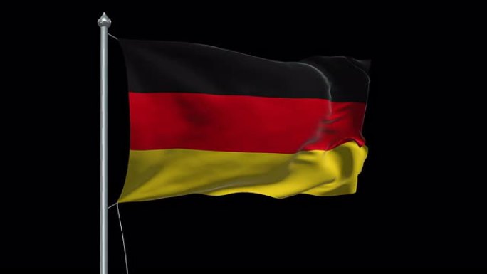 德国国旗HD 1080，PAL，NTSC，alpha包含，循环