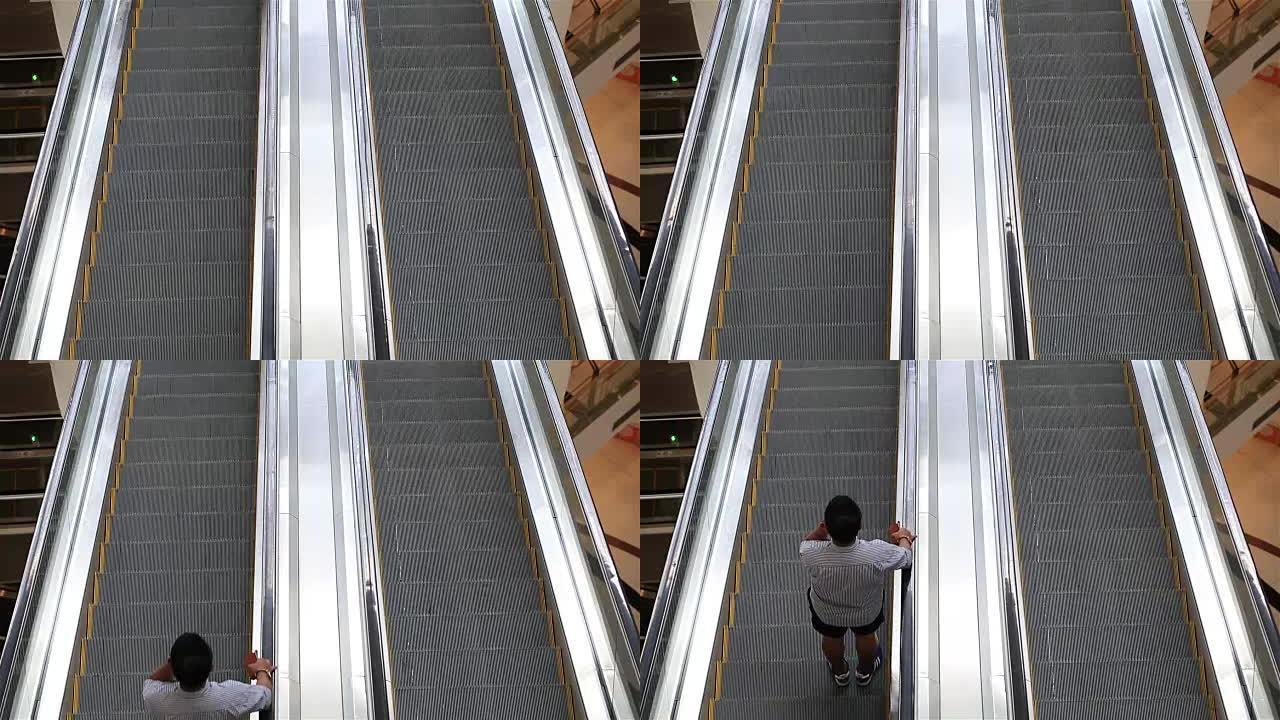 高清: 购物中心的自动扶梯