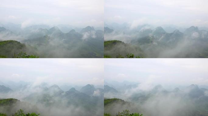 中国桂林风光中国桂林风光云雾群山