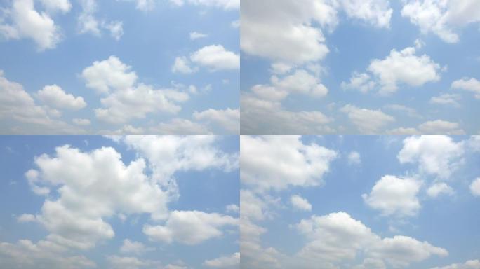 高清1920x1080蓝天上的延时云