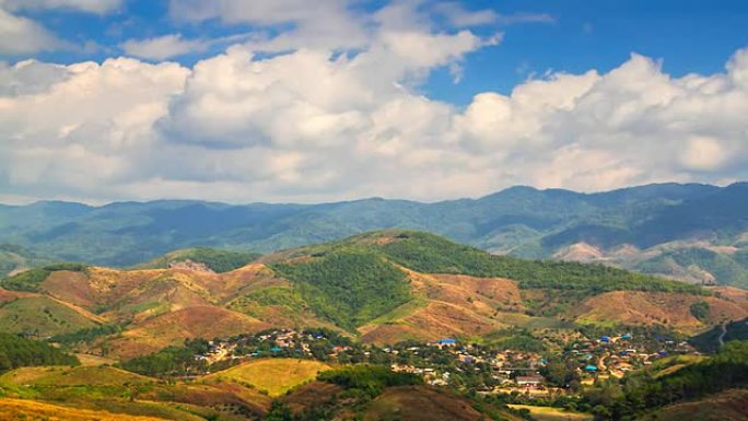 美丽的山景