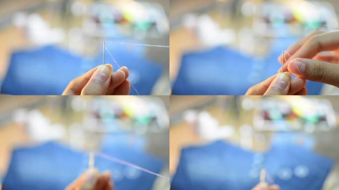 线的缠结编织物细线缝纫针编织缝纫机缝纫线