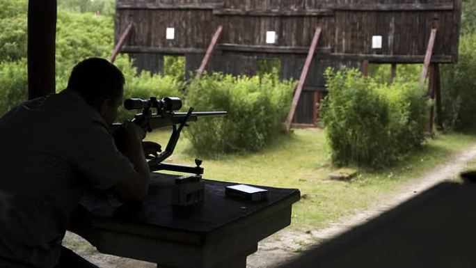 靶场靶场步枪目标射击