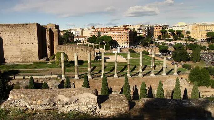 罗马论坛和体育馆全景视频高清