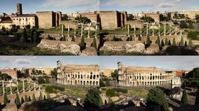 罗马论坛和体育馆全景视频高清