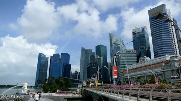 延时新加坡城市新加坡城市金融中心cbd城