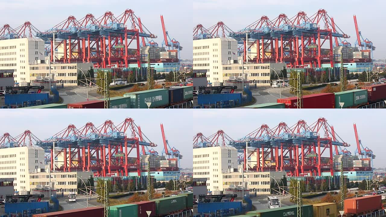 汉堡造船厂国际贸易运输内陆港港口码头