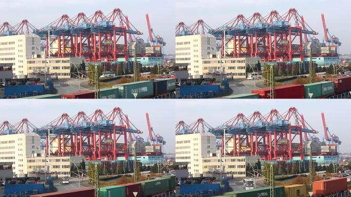 汉堡造船厂国际贸易运输内陆港港口码头