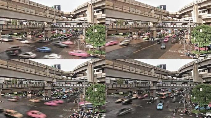 曼谷市立交桥高架桥立体交通网络十字路哭