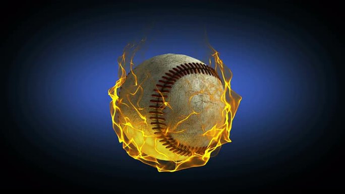 棒球3d三维特效动画素材怒火愤怒
