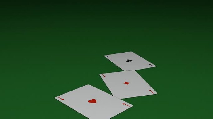 四张王牌扑克牌