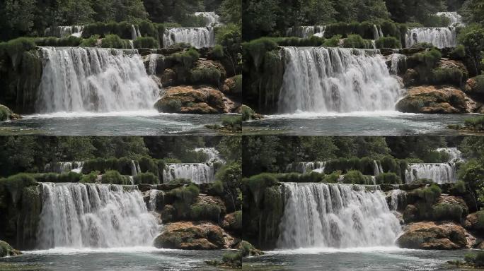 Krka国家公园的河流和瀑布