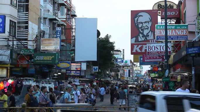 圣路考圣著名广场泰国闹市泰国街头