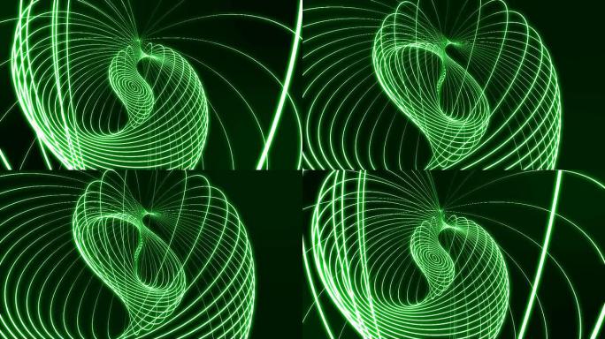 抽象的绿色线条抽象的绿色线条