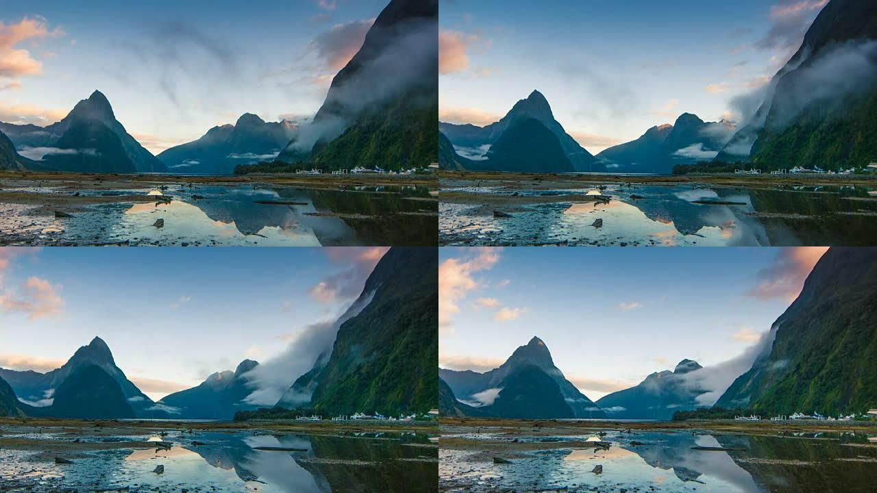 Milford Sound，Fiordland，新西兰