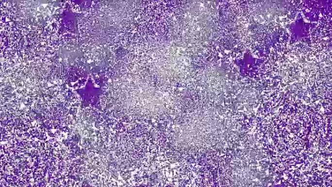 来自星星和地球仪-空间，白色-紫色 (循环)