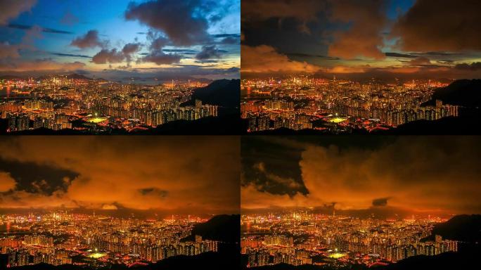 高清延时：香港城市夜空
