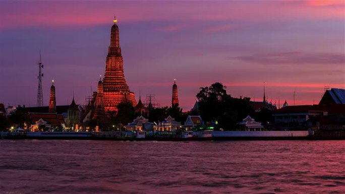 曼谷的Wat arun和Express Boat