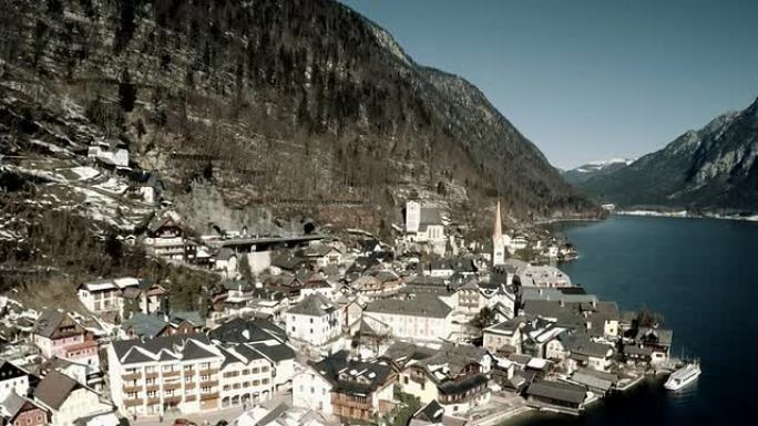 哈尔斯塔特村鸟瞰图