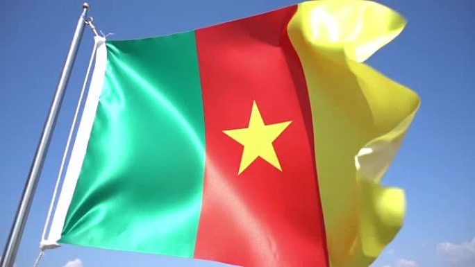 喀麦隆的旗帜素材