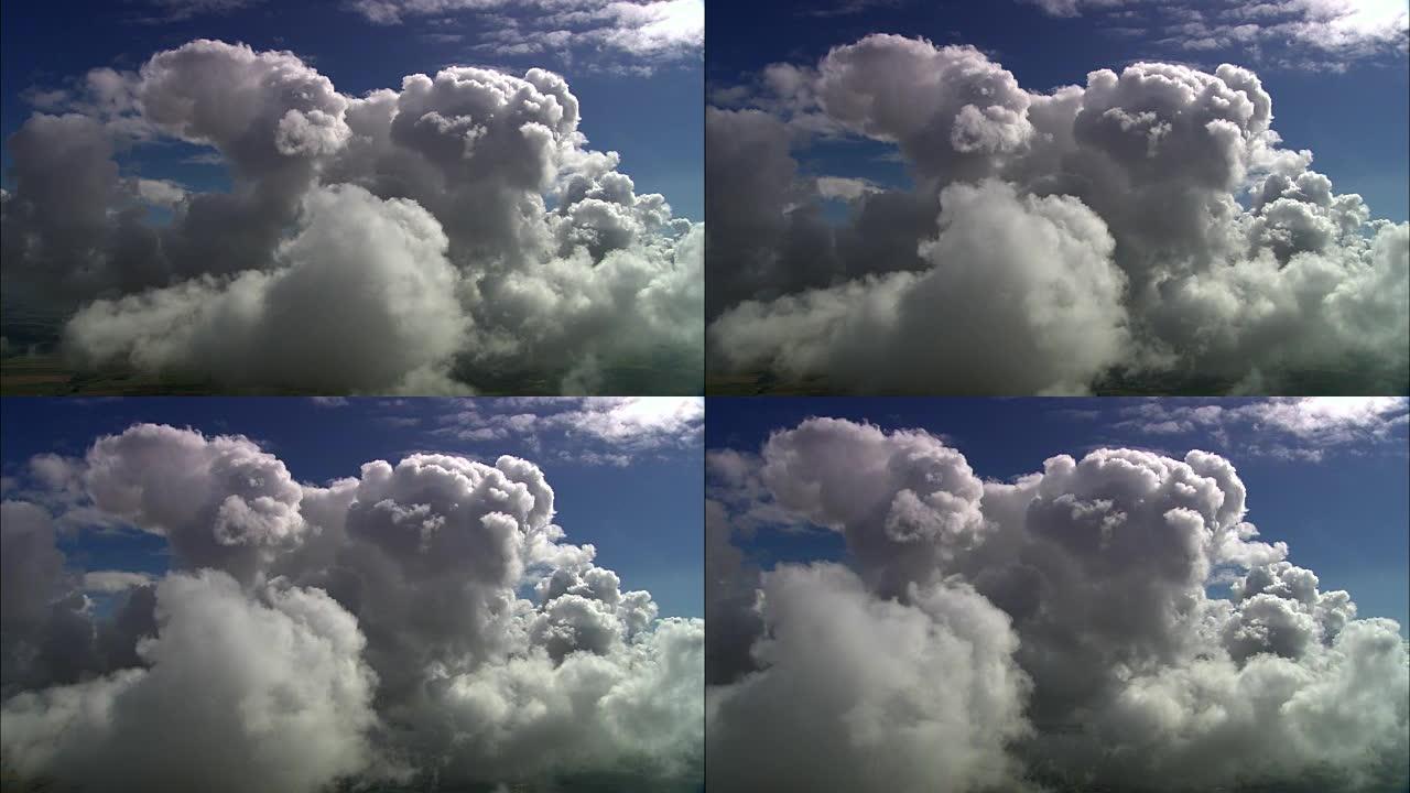 多塞特郡上空的云层-鸟瞰图-英格兰，多塞特郡，西多塞特郡，英国